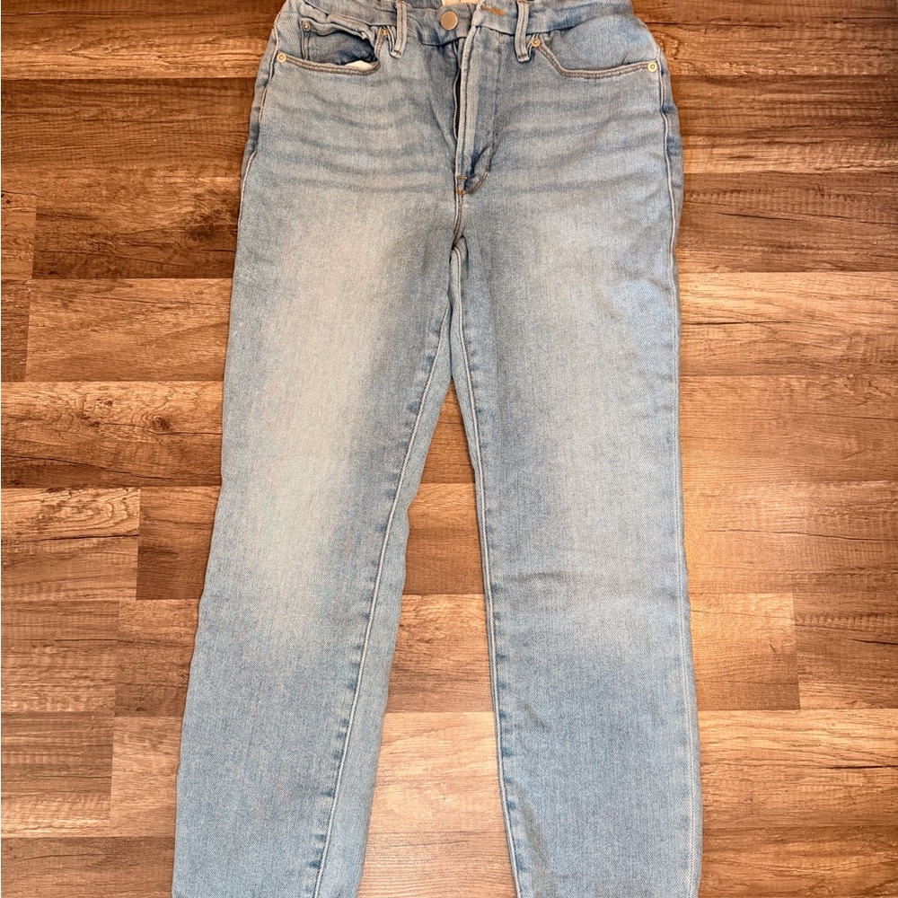 Zara Light Blue Straight Leg Jeans